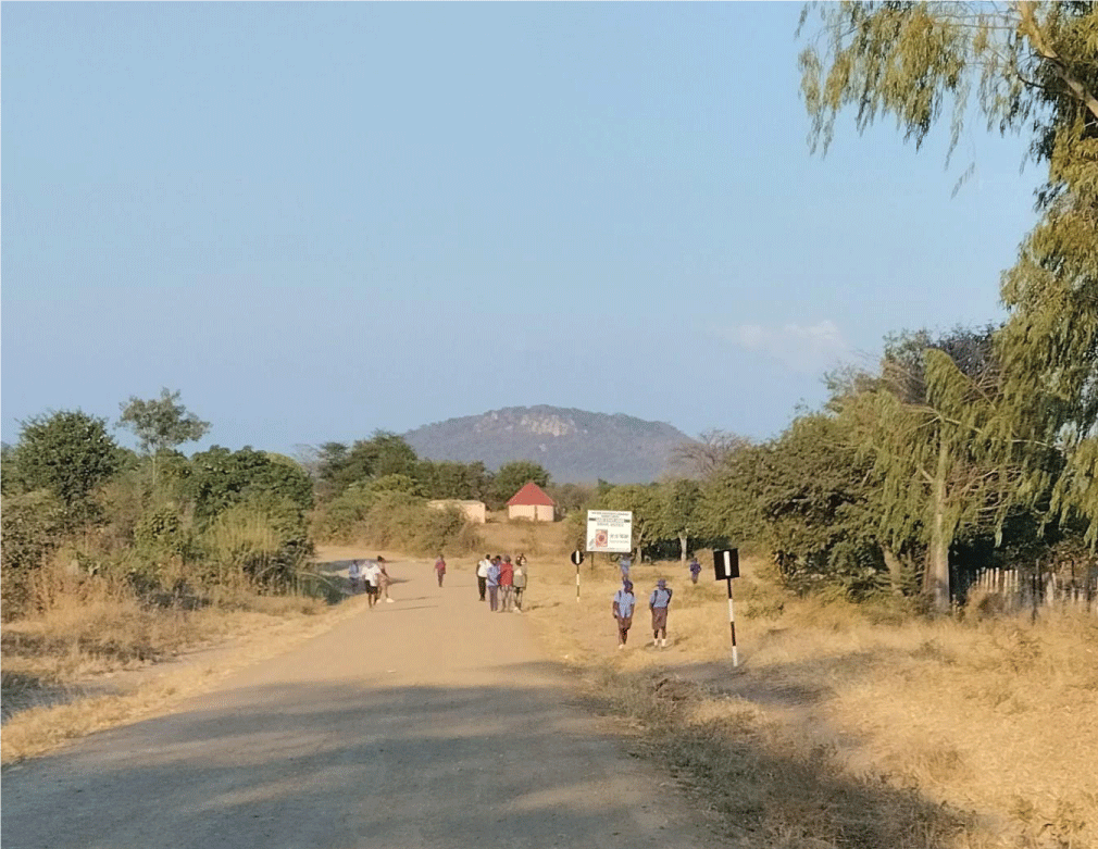 Bepe hill with sacred cultural material and huge lithium deposits (Source: Author).