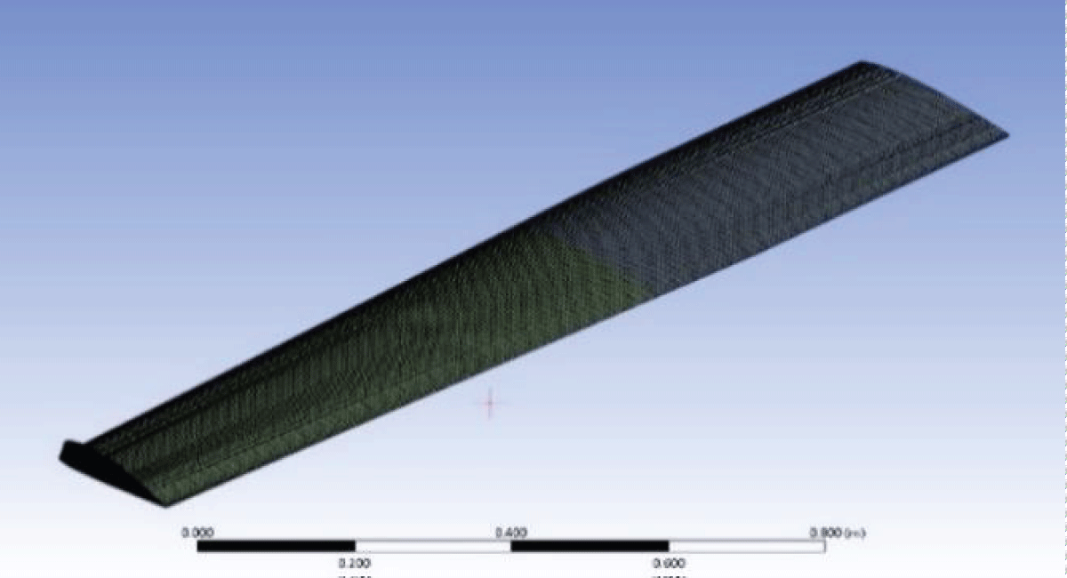 Skin Coupled Meshing for Skin, Rib, and Spar.